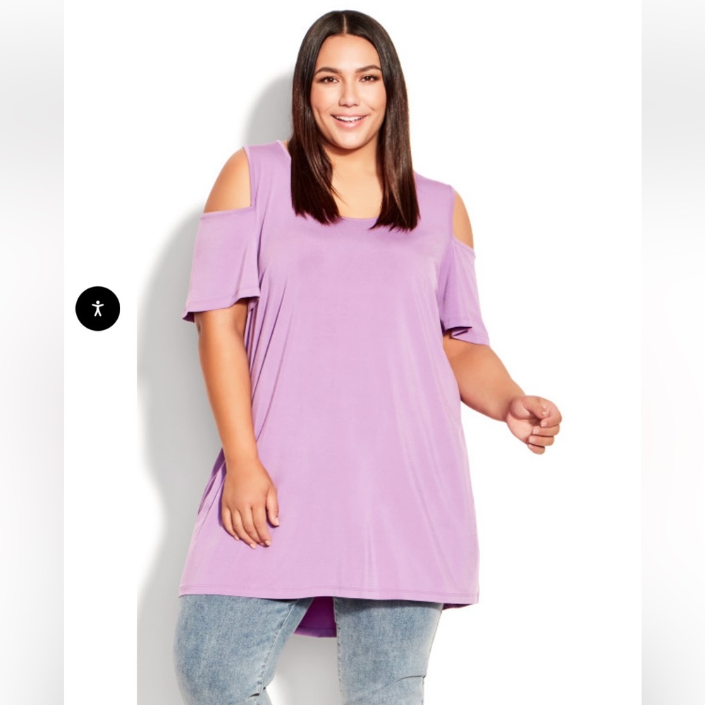 NWT Avenue Claire Cold Shoulder Tunic 26/28